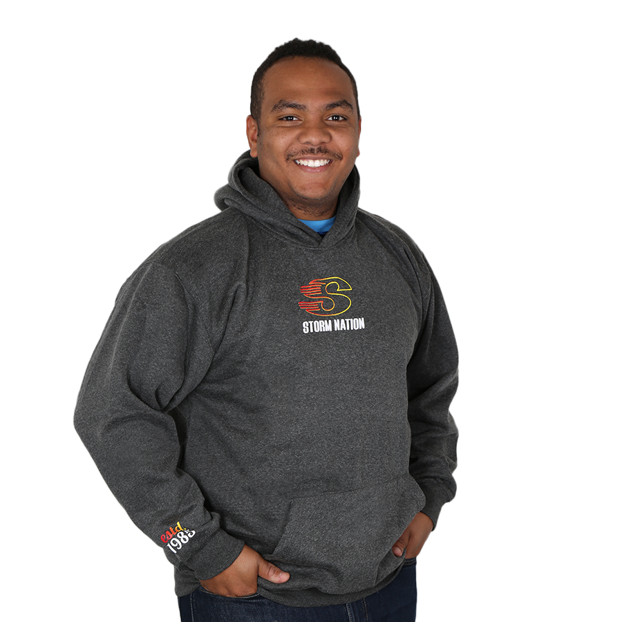 STORM FLYING S GRAY HOODIE