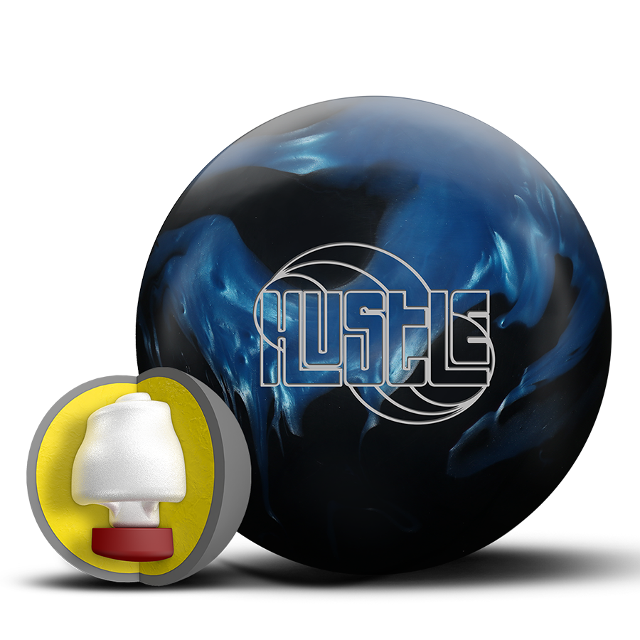12 Black/Blue Roto-Grip Hustle HYB Pre-Drilled Bowling Ball