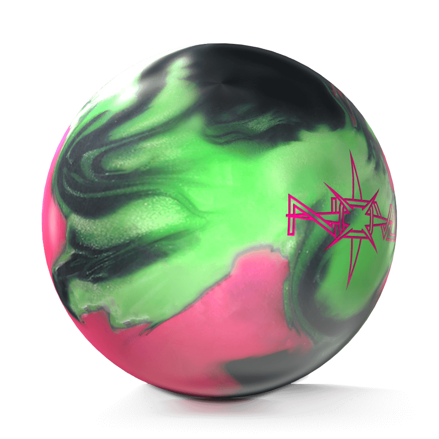 15lbs Hot Pink/Lime/Jet Black Storm Bowling Products Nova Bowling Ball 