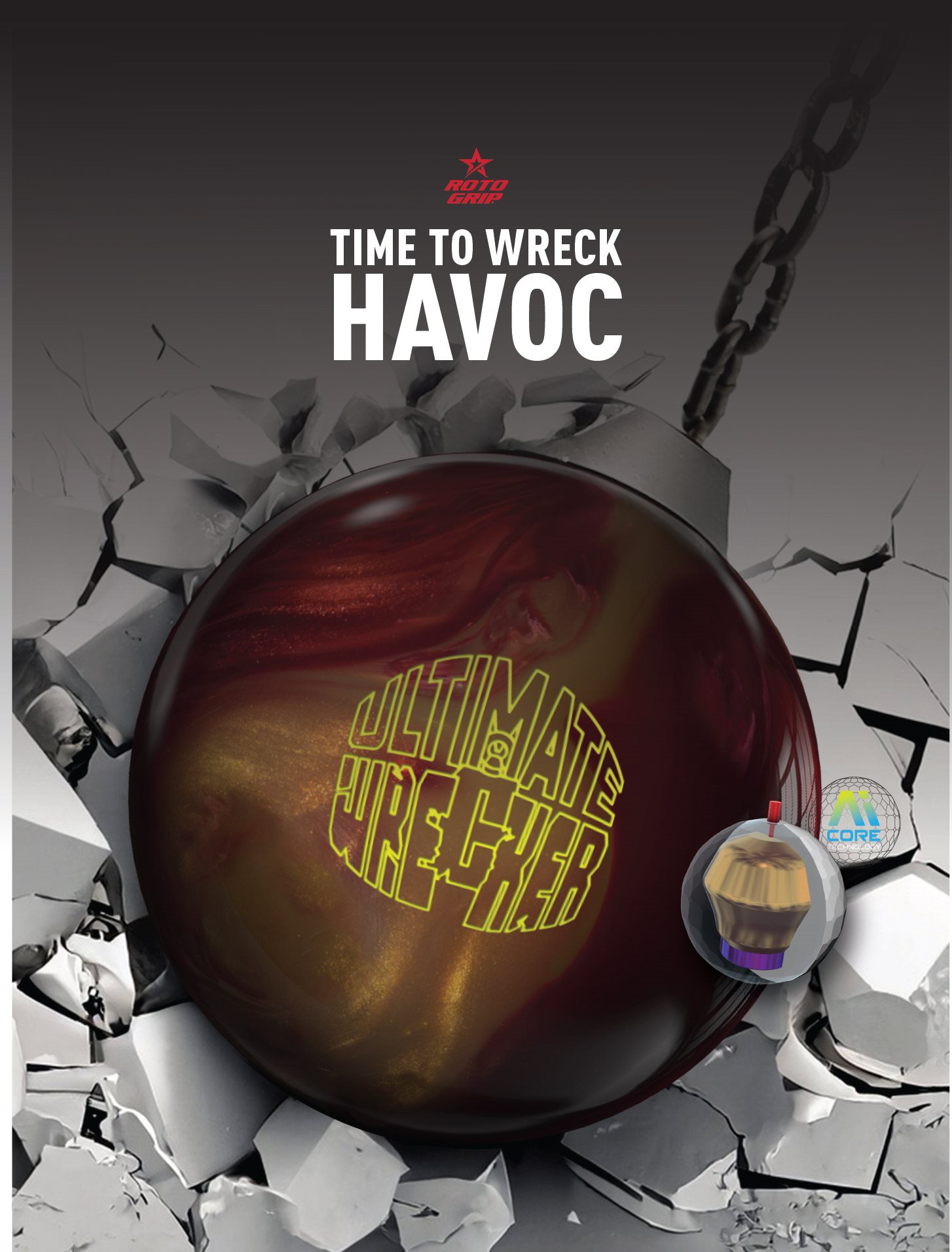 Roto Grip Ultimate Wrecker Bowling Ball